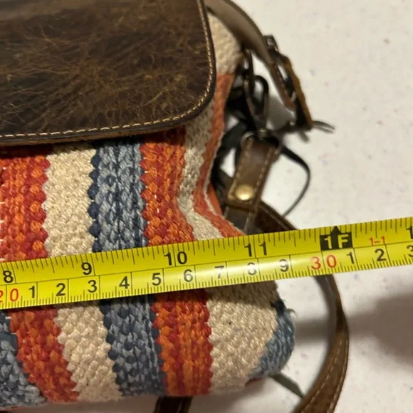 Myra Bag Brown and Multicolor Crossbody Bag - Picture 5 of 10